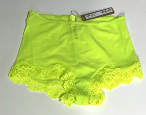Pantalón Corto Skims Verano Malla Encaje XXS Verde Iluminador Panty PN-HIP-3443 NUEVO CON ETIQUETAS - Imagen 1 de 4