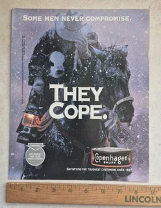 Copenhagen Snuff Single Page Magazine Print Ad 1996 They Cope 8.5" x 11" - Picture 1 of 2