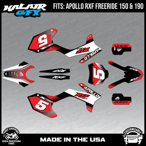 Kit de gráficos para Apollo RXF Freeride 150 190 Turbo Series - Rojo - Imagen 1 de 4