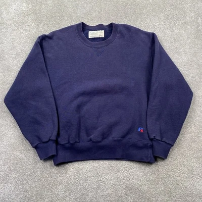 Sudadera L.L.Bean by Russell Atlética Azul Marino Cuello Redondo Talla M Hecha en EE. UU. Foto 1 de 4