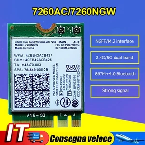 1200M Wireless Module Dual Band 2.4G 5G WiFi Adapter NGFF M.2 for Desktop Laptop - Afbeelding 1 van 11
