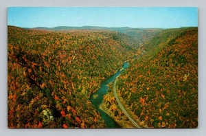 Postal PA Vista aérea del Gran Cañón de Pensilvania a 10 millas de Wellsboro - Imagen 1 de 2