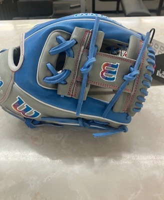 NOVA COM ETIQUETAS LUVA DE BEISEBOL AZUL A2000 TAMANHO 11.5 - Imagem 1 de 4