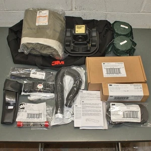 3M Breathe Easy PAPR Atemschutzmaskensystem RBE-10BR, Haube, Gurthalterung, Filter - Bild 1 von 14