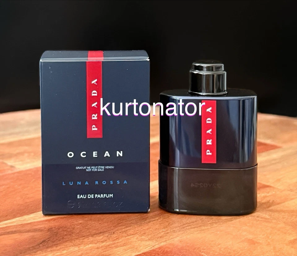 Prada Luna Rossa OCEAN Eau De Parfum Mini Travel Size 0.3 fl.oz/ 9 ml