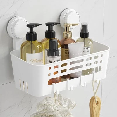Removable Shower Caddy Suction Cup Shower Shelves for Inside Shower - Image 1 of 4