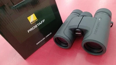 Nikon Prostaff P7 8x30 Binoculars Soft Case Manual with Box Dust Inside - Image 1 of 4