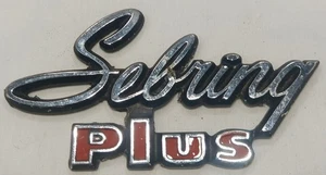 1971 & 1972 PLYMOUTH SATELLITE SEBRING PLUS EMBLEM BADGE GENUINE ORIGINAL OEM  - Picture 1 of 2