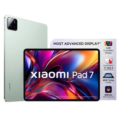 Xiaomi Pad 7  (Sage Green, 12GB+256GB) Qualcomm Snapdragon 7+ Gen 3 - Image 1 of 4