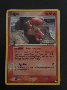 Magby 58/92 Reverse Holo Swirl - EX Legend Maker - LP - Picture 1 of 3