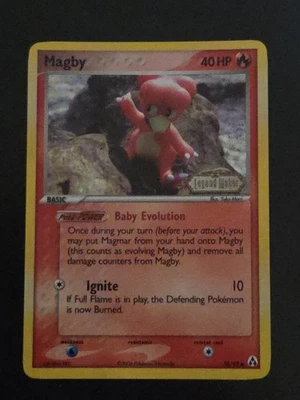 Magby 58/92 Reverse Holo Swirl - EX Legend Maker - LP - Image 1 of 3