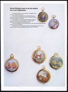 Reloj de bolsillo Patek Philippe 1969 diseños foto vintage anuncio impreso - Imagen 1 de 7