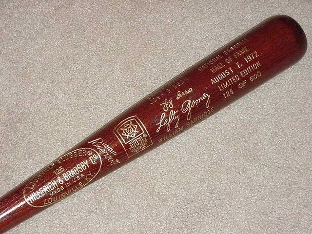 1972 Hall of Fame Brown Bat Sandy Koufax Yogi Berra - Image 1 of 1