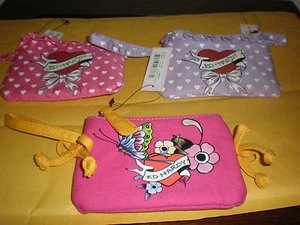 ED HARDY GIRL'S COIN PURSE WRISTLET NEW W/TAG EACH SOLD SEPARATE SEE DESCRIPTION - Picture 1 of 1