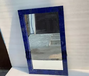 36"x24" Modern Elegant Lapis Lazuli Stone Unique Luxury Blue Mirror Home Decors - Picture 1 of 9