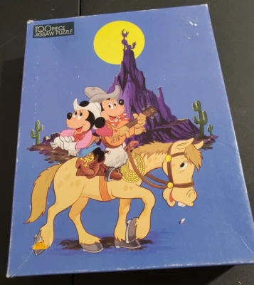 Golden Disney's Mickey & Minnie Jigsaw Puzzle 100pc Complete ~ 11 1/2" x 15" - Image 1 of 4