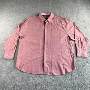 NEW Tommy Bahama Shirt Mens 2XLB BIG Pink Button Up Heather Bay Herringbone - Picture 1 of 19