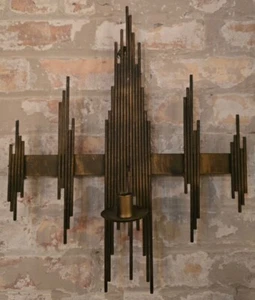 Pair of Vintage Brutalist Nail Sconces - Picture 1 of 4