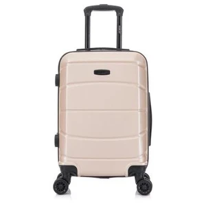 DUKAP Hardside Spinner Luggage 20" Carry-On Sense Lightweight Champagne Gold - Picture 1 of 8