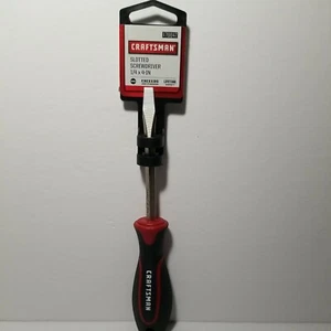 New Craftsman 1/4 x 4 In. Slotted Screwdriver rubber handle - Picture 1 of 3