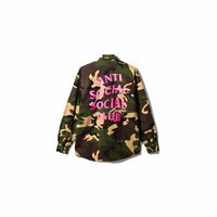 anti social social club psy red flannel size m | eBay