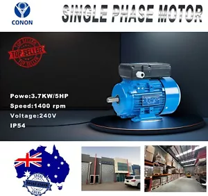 3.7kw 5HP 1400rpm Electric motor single phase 240v cement mixer hoist REVERSIBLE - Picture 1 of 14