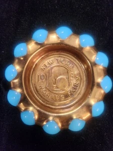 1939 New York World's Fair Fisher Jewelry Tray Blue Marbles. Patent 99857 - Picture 1 of 8