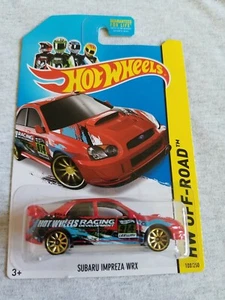 Hot Wheels Subaru Impreza WRX 2014 rojo 108/250 gran tarjeta rally de carretera - Imagen 1 de 3