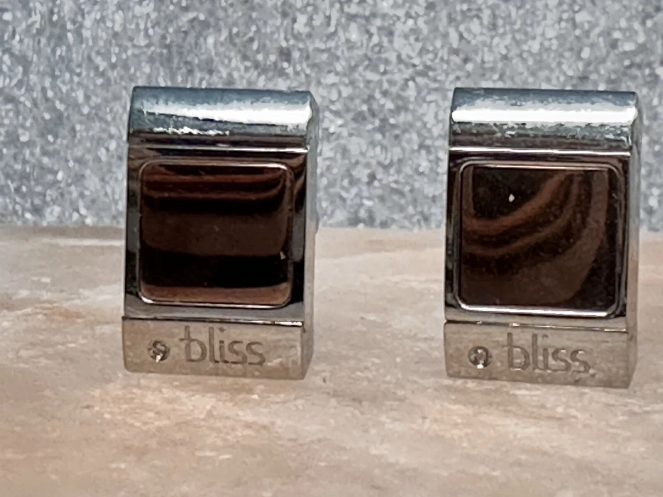 Bliss By Damiani Diamond & Spinel Men Cufflinks Signed Convertible Silver 5507 - Изображение 1 из 4