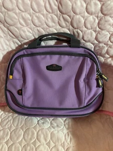 VTG Purple RICARDO Beverly Hills Hanging Travel Toiletry Bag Large pre-owned - Picture 1 of 11