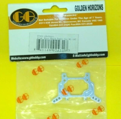  Aluminum Rear Shock tower Associated RC18T Silver RC18B - Image 1 of 4