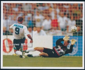 Lesotho 1997 - Football World Cup, France 98 ALAN SHEARER Mini Sheet - MNH - Picture 1 of 1