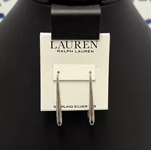Ralph Lauren Sterling Silver Teardrop Threader Earrings New Open Box Retail $118 - Picture 1 of 10