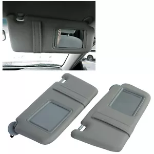 For Toyota Camry 2007-2011 Gray Car Sun Visor Pair Left & Right Side W/O Sunroof - Picture 1 of 18