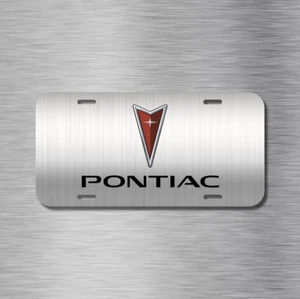 Pontiac Vibe GTO G6 G8 Firebird Aztec Vehicle License Plate Front Auto Tag NEW - Picture 1 of 4