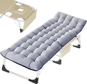 Folding Camping Cot,Heavy Duty Face Down Tanning Chaise Lounge Chair for Adults - Picture 1 of 6