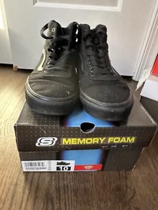 Size 10 - VANS Filmore Hi Black (Preowned) (Replacement Box) - Picture 1 of 5