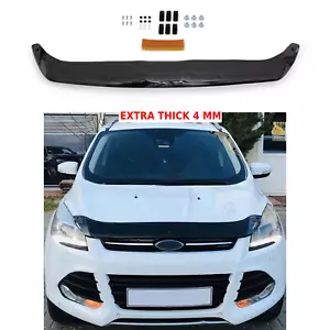Hood Deflector Guard for Ford Escape 2013-2016 Bug Shield Bonnet Protectr Black - Bild 1 von 11