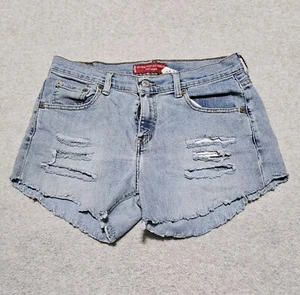 Pantalones de mezclilla Levis 515 cortos para mujer 10 azules tiro medio - Imagen 1 de 12