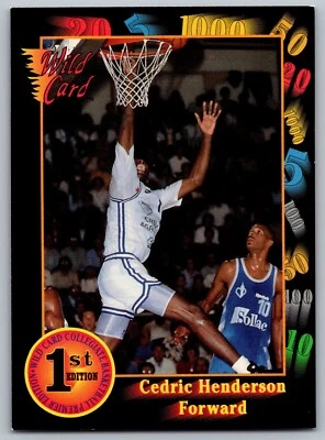 1991-92 Wild Card #87 Cedric Henderson - Image 1 of 2