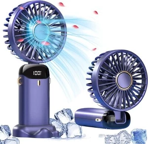 USB Ventilator Leise Mini Tragbarer Handventilator Aufladbar mit 5000Mah Akku - Bild 1 von 18