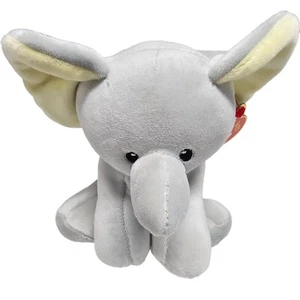 Ty Baby Bubbles 7" Elephant Soft Gray Yellow Stuffed Animal Lovey 2017 with Tags - Picture 1 of 9