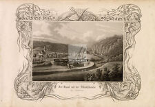 DECORATIVE Border - Der Canal mit der Altmühlbrücke  - 1847 #B219
