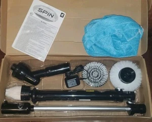 HURRICANE SPIN SCRUBBER senza fili ricaricabile 4 piedi ext. Tre teste nuove con scatola - Foto 1 di 4