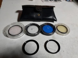 4 LensSuper Albinas 55mm Skylight, Hoya UV0,Haze 55mm & A Rolev 55mm 8OA,ALL VGC - Picture 1 of 7