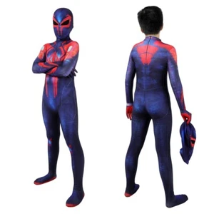Miguel O'Hara Costume Spider-Man: Across The Spider-Verse Cosplay Bodysuit Kids - Picture 1 of 16