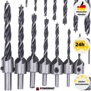 Holzbohrer Senkbohrer Bohrer Set Senker für Holz Aufstecksenker HSS 7tlg. 3-10mm - Bild 1 von 3