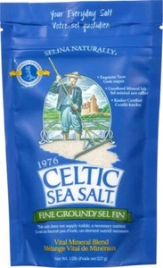 Celtic Sea Salt, Selina Naturally Fine Ground Sea Salt Resealable Bag, 0.5lb - Picture 1 of 8