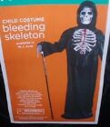 New Halloween Costume Child Large 49 - 54 Inches Tall Skelebones