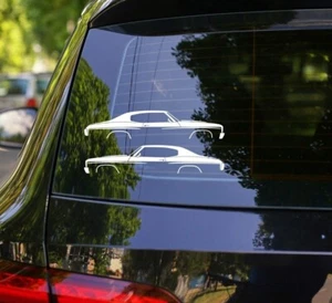 2X Car Silhouette Decal Stickers for 1970-72 Chevrolet Chevelle Malibu Coupe SS - Picture 1 of 3